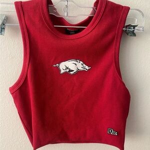 Hype and vice university of Arkansas tank top red